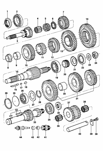 Imagem de Componentes interno - 5 velocidades seca - Fuller