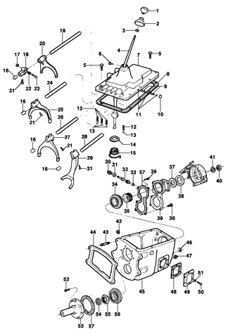 Imagem de Controle de mudanças - 5 velocidades sincronizada - Fuller