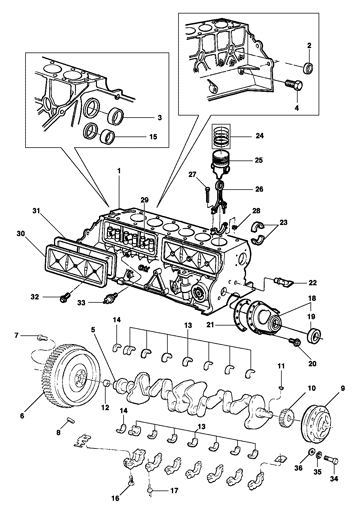 Imagem de Bloco do motor 
