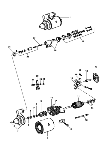 Imagem de Componentes do motor de partida - Wapsa