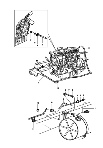Imagem de Linha de combustível - motor diesel