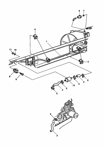 Imagem de Linha de combustível - motor gasolina/alcool