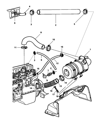 Imagem de Filtro de ar e fixação - motor gasolina/alcool