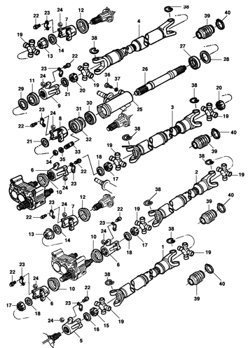 Imagem de Árvore de transmissão - canavieiro 6x4 - 85/90