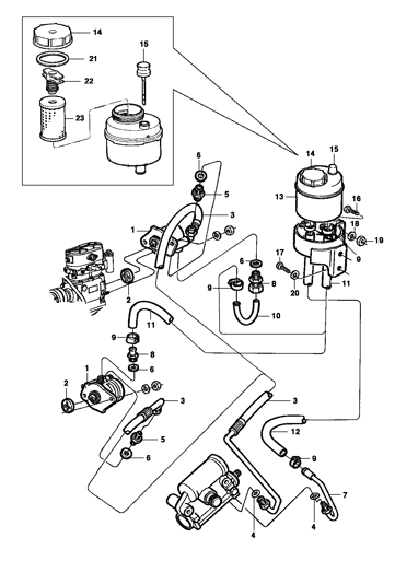 Imagem de Bomba da direção hidráulica - motor diesel Perkins