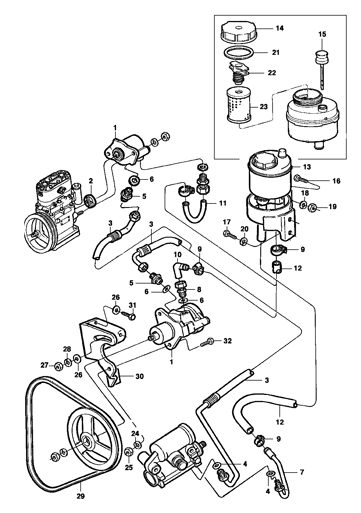 Imagem de Bomba da direção hidráulica - motor gasolina/alcool