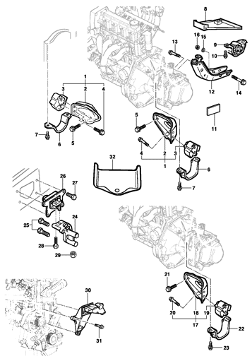Imagem de Fixação do motor