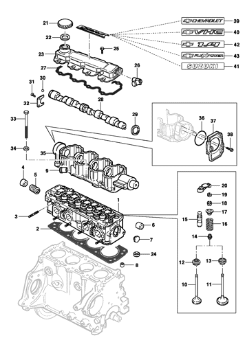 Imagem de Cabeçote do motor 