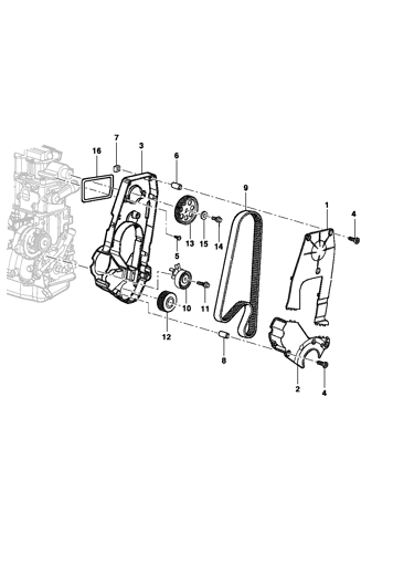 Imagem de Distribuição do motor 
