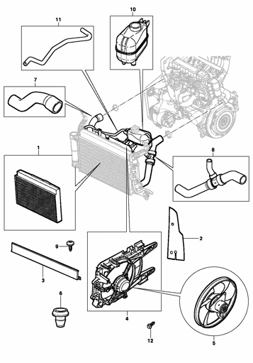 Imagem de Arrefecimento do motor (ano modelo 2007/)
