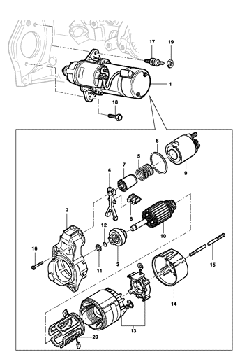 Imagem de Motor de partida e componentes - VALEO