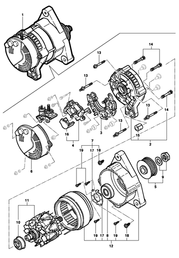 Imagem de Alternador 55A DENSO