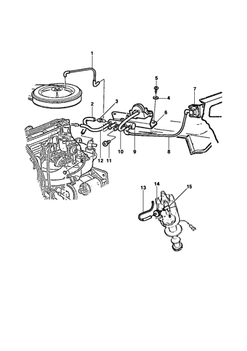 Imagem de Sistema de vácuo do motor