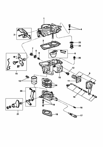 Imagem de Carburador corpo simples - Solex