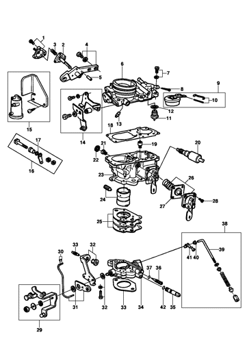Imagem de Carburador corpo simples - Solex
