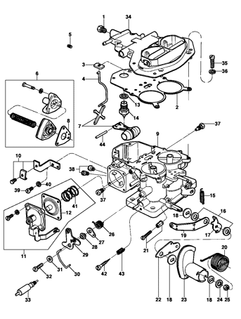Imagem de Carburador corpo duplo - Solex