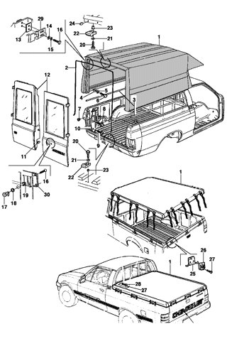 Imagem de Cobertura da caçamba - modelo Pick-up