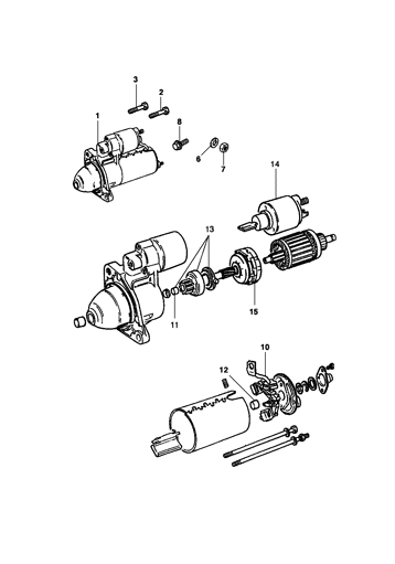 Imagem de Motor de partida e fixação