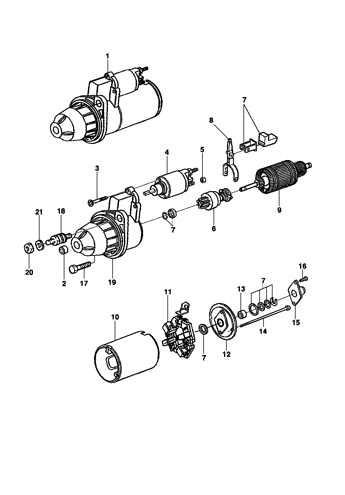 Imagem de Motor de partida e componentes - BOSCH