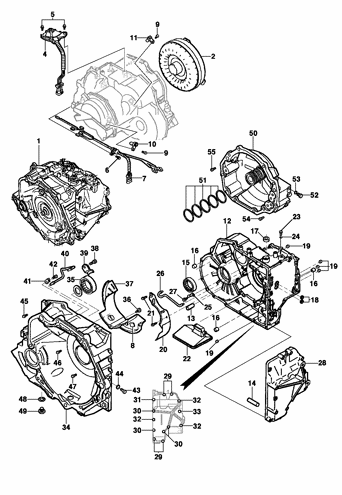Imagem de Transmissão automática - conversor e carcaça