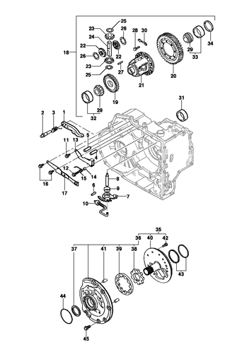 Imagem de Transmissão automática - diferencial, alavancas e bomba de óleo