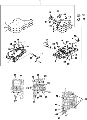 Imagem de Transmissão automática - corpo de válvulas