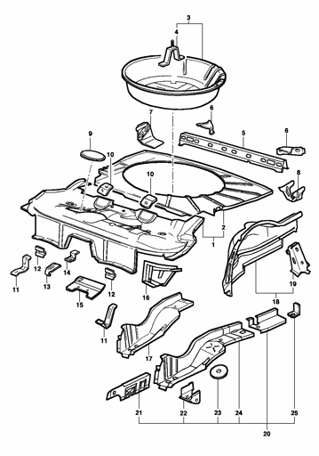 Imagem de Assoalho traseiro - Hatch/Sedan/Wagon