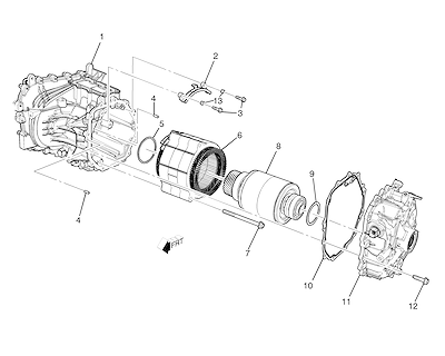 Imagem de Motor de acionamento e caixa de transmissão automática (2022–2023)