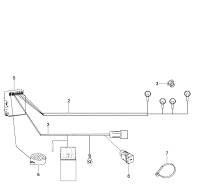 Imagem de Kit sensor e sistema de assistência de estacionamento dianteiro com alarme e fiação