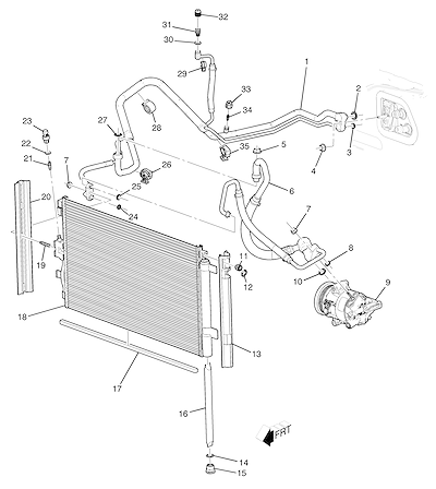Imagem de Sistema de refrigeração do ar-condicionado (LTG/2.0X) (2018–2019)