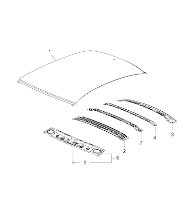 Imagem de Teto solar e painéis com arcos e coletores para montagem completa
