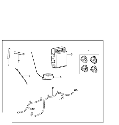Imagem de Pacote acessórios sensor de objeto traseiro (2013–2019)