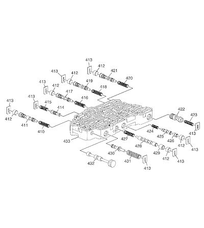 Imagem de Transmissão automática 6T45 corpo válvula e reguladores de embreagem