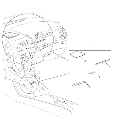 Imagem de Pacote de acessórios com tapetes para painel de instrumentos em várias cores