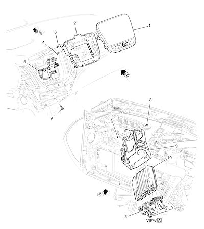 Imagem de Fixação e suporte do rádio, controle e fiação do painel instrumentos