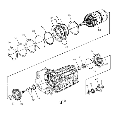 Imagem de Transmissão automática 10L80 caixa e peças relacionadas de vedação e embreagem