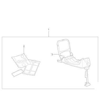 Imagem de Pacote de acessórios para segurança bebê Isofix com banco infantil e manual