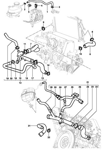 Imagem de Arrefecimento do motor gasolina - Sedan/Hatch/Pick-up