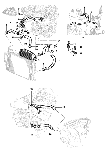 Imagem de Arrefecimento do motor diesel - Meriva