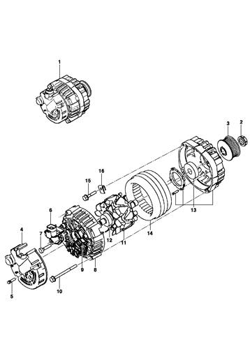 Imagem de Alternador 60A VALEO