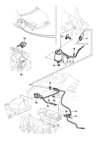 Imagem de Reservatório de vapor canister -Sedan/Hatch/Pick-up