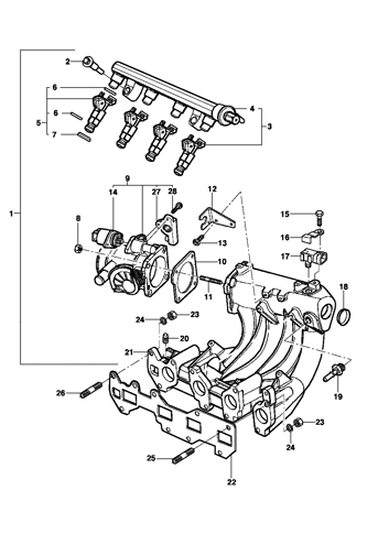 Imagem de Coletor de admissão 1.0 gasolina 8 válvulas