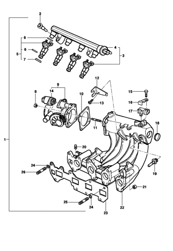 Imagem de Coletor de admissão 1.4 gasolina exportação