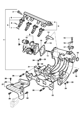Imagem de Coletor de admissão 1.6 gasolina exportação