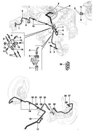 Imagem de Linha de freio sem ABS - Sedan/Hatch
