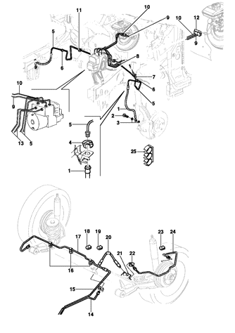 Imagem de Linha de freio com ABS - Sedan/Hatch