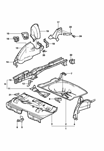 Imagem de Assoalho traseiro - Hatch