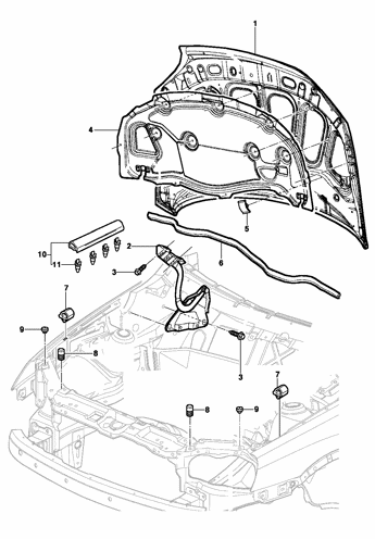 Imagem de Capuz do motor - Sedan/Hatch/Pick-up