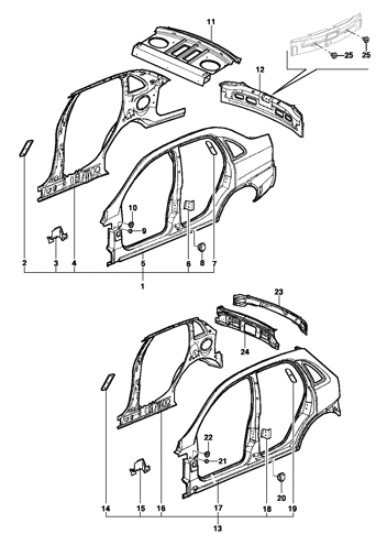 Imagem de Painel lateral e traseiro - Sedan/Hatch