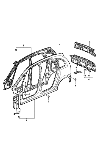 Imagem de Painel lateral e traseiro - Meriva